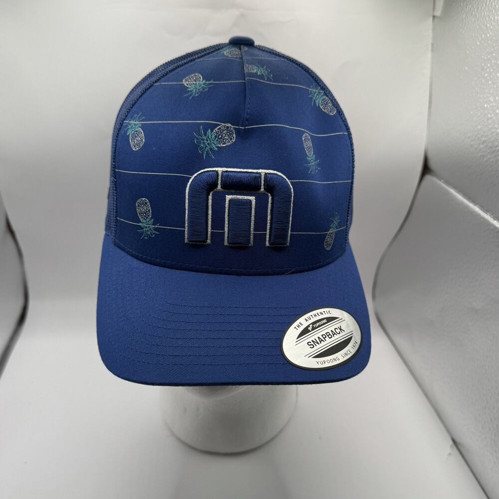 Travis Mathew Big Bend Tour Hat Royal Blue OSFA Cotton Polyester Adjustable.